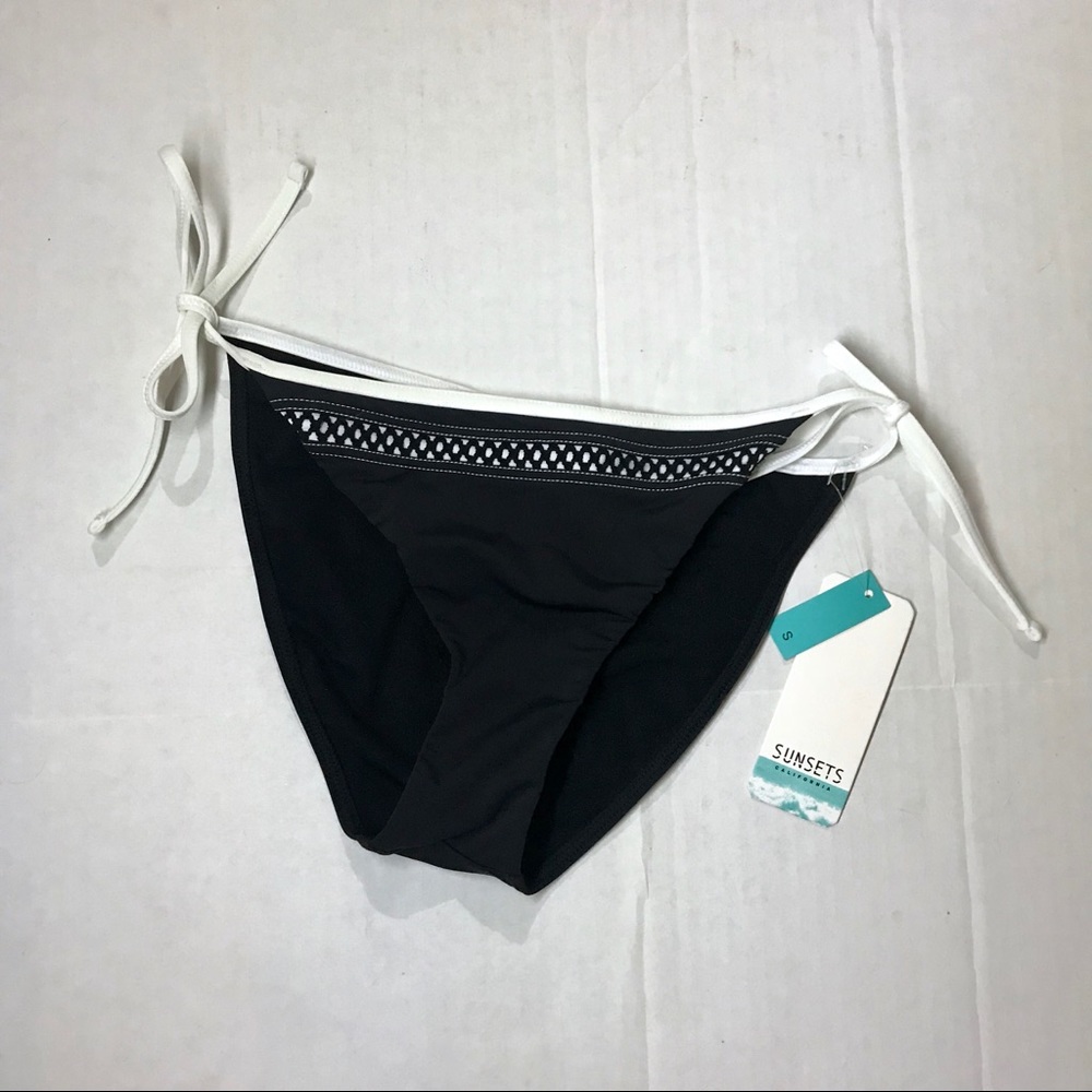 NWT - Sunsets Swimwear Tie Bottoms Size Small